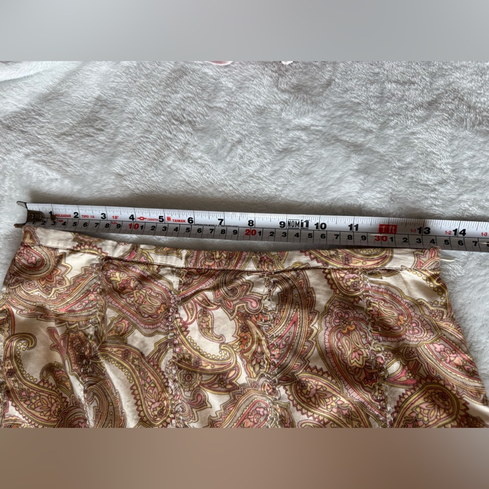 Chadwick’s Paisley Cotton Midi Skirt 4P | Boho A-Line Flowy Cottagecore Vintage - Picture 11 of 11